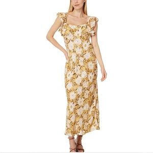 NWT Madewell Floral Yellow Maxi Dress
